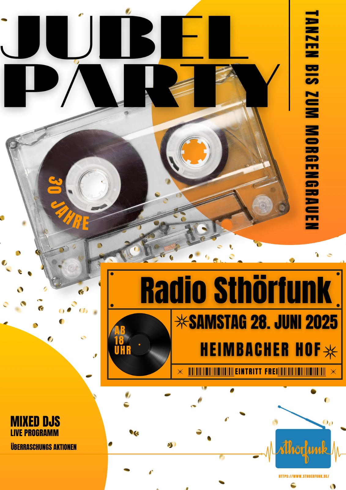 Jubelparty zu 30 Jahre StHörfunk
